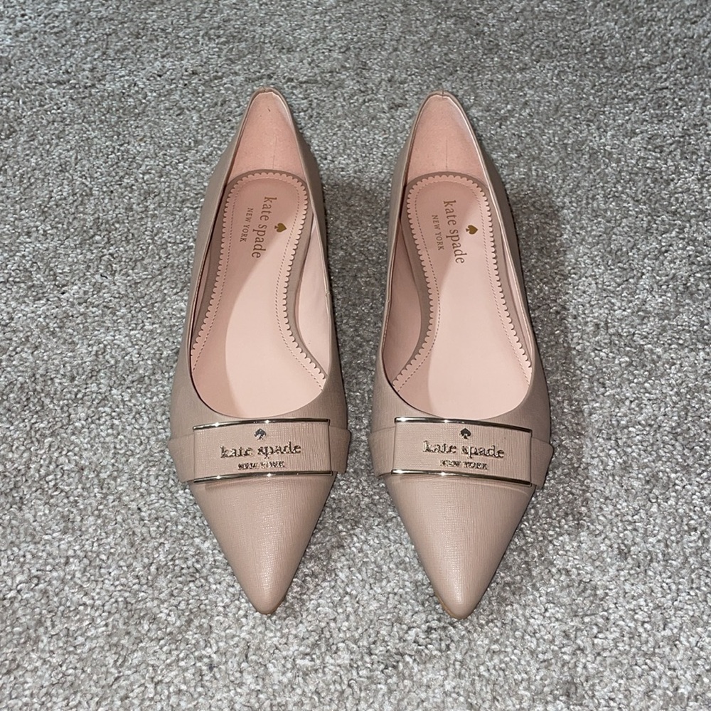 Kate Spade Deneuve Flats - Toasted Hazelnut - Size 8